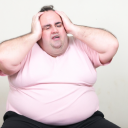 fat man stressed weight